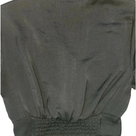 Wild Fable Satin Twist Front Top | Black | Size S - Picture 6 of 7